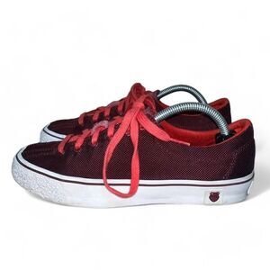 K-Swiss Clean Laguna Casual Sneakers Tawny Port / Fiery Red Women's 6.5